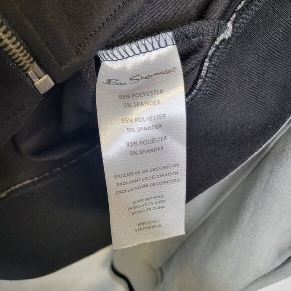 Ben Sherman Men's Medium Full Zip Jacket The Original Faux Suede Black Gray - Picture 4 of 4